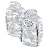 Kansas City Chiefs 2024 Salute to Service Pullover Hoodie - Arctic Camo - All Stitched
