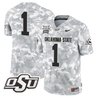Oklahoma State Cowboys 2024 Salute to Service Vapor Limited Jersey - Arctic Camo - All Stitched