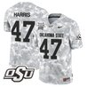 Oklahoma State Cowboys 2024 Salute to Service Vapor Limited Jersey - Arctic Camo - All Stitched
