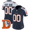 Denver Broncos Throwback Vapor Limited Custom Jersey V2 - All Stitched