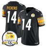 Men's Steelers 50th Anniversary of Super Bowl IX Patch Vapor Limited Jersey - All Stitched