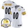 Steelers 50th Anniversary Of Super Bowl IX Patch Vapor Limited Custom Jersey - All Stitched