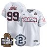 Men's Yankees The Bronx 2024 World Series Vapor Premier Limited Jersey V2 - All Stitched