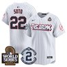 Men's Yankees The Bronx 2024 World Series Vapor Premier Limited Jersey V2 - All Stitched