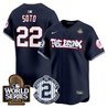 Men's Yankees The Bronx 2024 World Series Vapor Premier Limited Jersey V2 - All Stitched