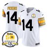 Men's Steelers 50th Anniversary Of Super Bowl IX Patch Vapor Limited Jersey - All Stitched