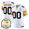 Steelers 50th Anniversary Of Super Bowl IX Patch Vapor Limited Custom Jersey - All Stitched