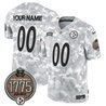 Steelers 2024 Salute to Service Establishment Year Patch Vapor Limited Custom Jersey - All Stitched