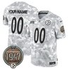 Steelers 2024 Salute to Service Establishment Year Patch Vapor Limited Custom Jersey - All Stitched