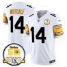 Men's Steelers 50th Anniversary Of Super Bowl IX Patch Vapor Limited Jersey - All Stitched