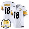 Men's Steelers 50th Anniversary Of Super Bowl IX Patch Vapor Limited Jersey - All Stitched