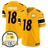 Men's Steelers 50th Anniversary Of Super Bowl IX Patch Vapor Limited Jersey - All Stitched