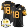 Men's Steelers 50th Anniversary Of Super Bowl IX Patch Vapor Limited Jersey - All Stitched