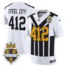 Men's Pittsburgh Steelers 1933 Patch Throwback Vapor Limited Jersey - All Stitched