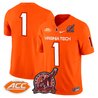 Men's Virginia Tech Hokies Coach Frank Beamer Patch 2025 Vapor Limited Jersey - All Stitched