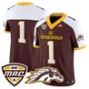 Men’s Western Michigan Broncos 2025 Vapor Limited Jersey - All stitched