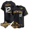 Men's Milwaukee Brewers 2026 World Series Vapor Premier Limited Jersey V2 - Bob Uecker Patch - All Stitched