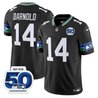 Men's Seattle Seahawks Throwback Vapor Limited Jersey - 50th Anniversary Patch - All Stitched