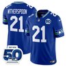 Men's Seattle Seahawks Throwback Vapor Limited Jersey - 50th Anniversary Patch - All Stitched