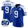 Men's Seattle Seahawks Throwback Vapor Limited Jersey - 50th Anniversary Patch - All Stitched