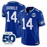Men's Seattle Seahawks Throwback Vapor Limited Jersey - 50th Anniversary Patch - All Stitched