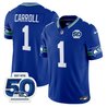 Men's Seattle Seahawks Throwback Vapor Limited Jersey - 50th Anniversary Patch - All Stitched