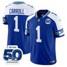 Men's Seattle Seahawks Throwback Vapor Limited Jersey - 50th Anniversary Patch - All Stitched