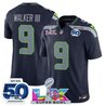 Men's Seattle Seahawks "Super Bowl LX & 50th Patch" Vapor Limited Jersey - All Stitched