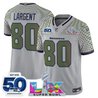 Men's Seattle Seahawks "Super Bowl LX & 50th Patch" Vapor Limited Jersey - All Stitched