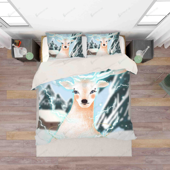 3d Elk Quilt Bedding Set Bedroom Decor