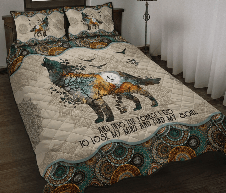And Into The Forest I Go Quilt Bedding Set