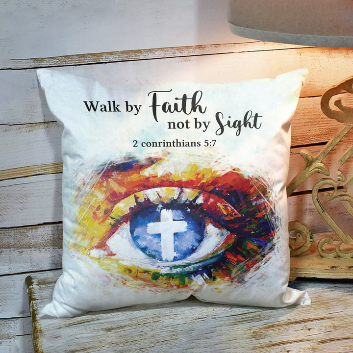 Unique Christian Pillowcase - Walk By Faith AA64 - 2