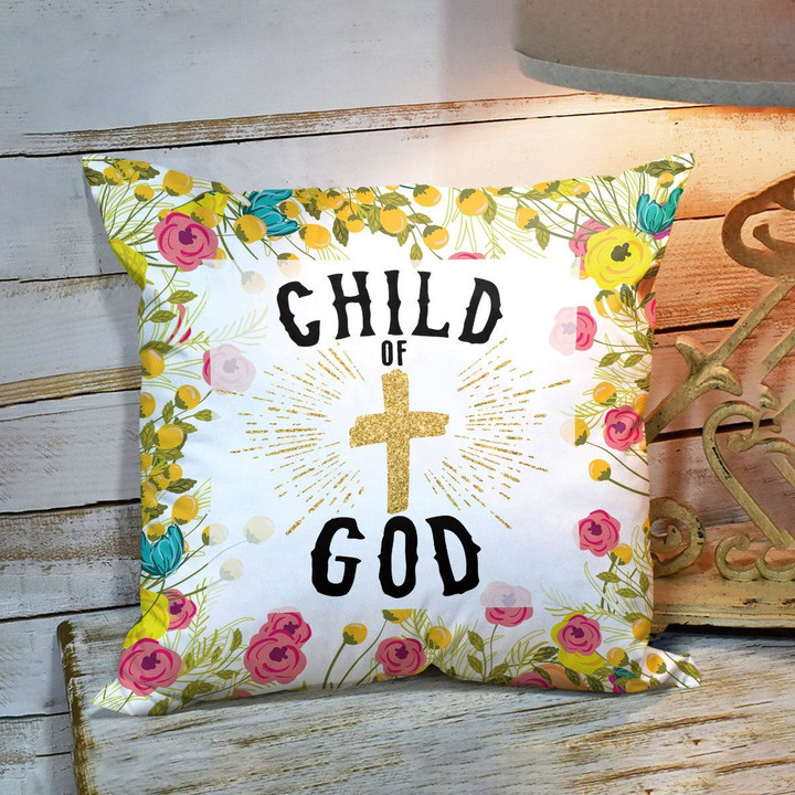 Beautiful Flower Pillowcase - Child Of God AA62 - 2