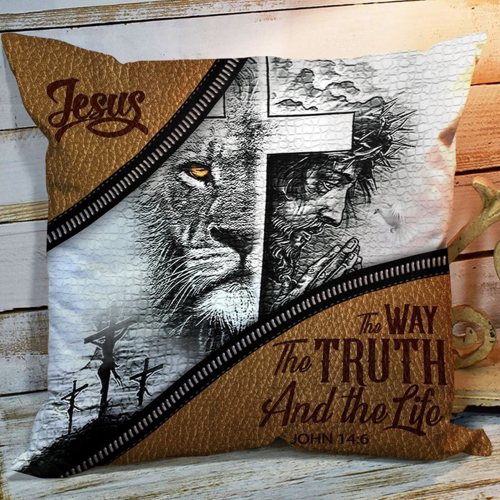 Unique Throw Pillow - The Way The Truth And The Life HIM183 - 2