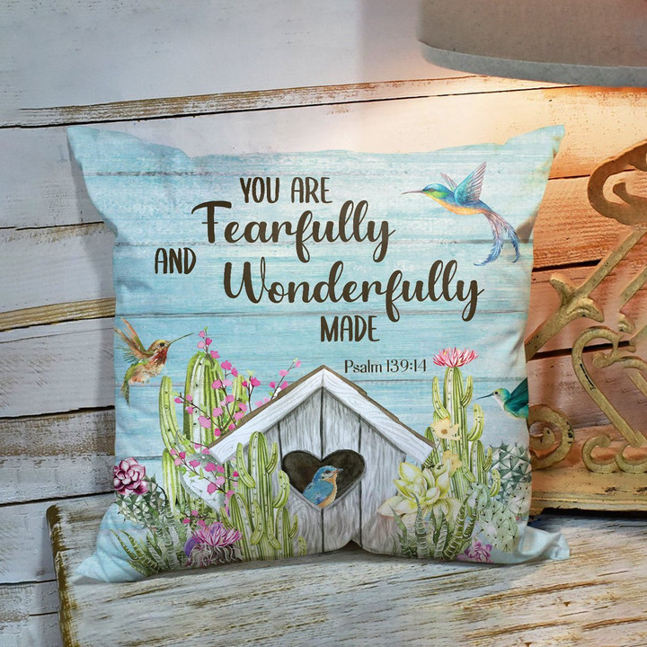 You Are Fearfully And Wonderfully Made - Natural Pillowcase NUHN38 - 2