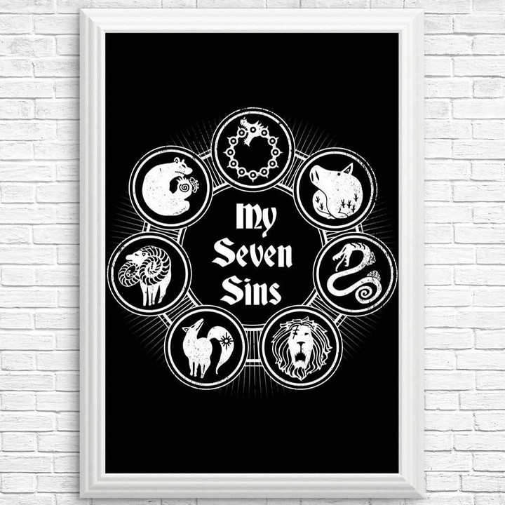 My Seven Sinss Prints Canvas Print | PB Canvas