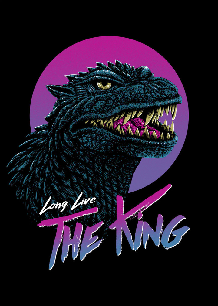 Long Live The King 80s Retro Canvas Print | PB Canvas