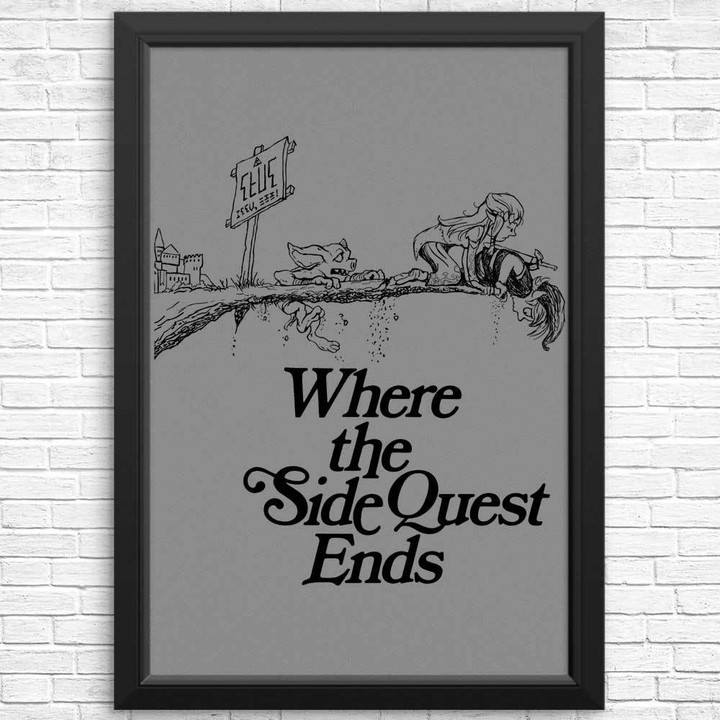 Where The Side Quest Endss Prints Canvas Print | PB Canvas