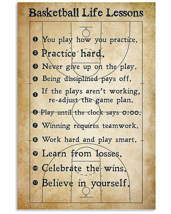 Basketball Life Lessons Limited Edition Canvas Print | PB Canvas