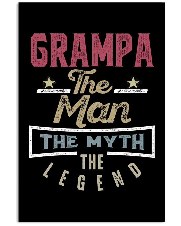 Grampa The Man Canvas Print | PB Canvas