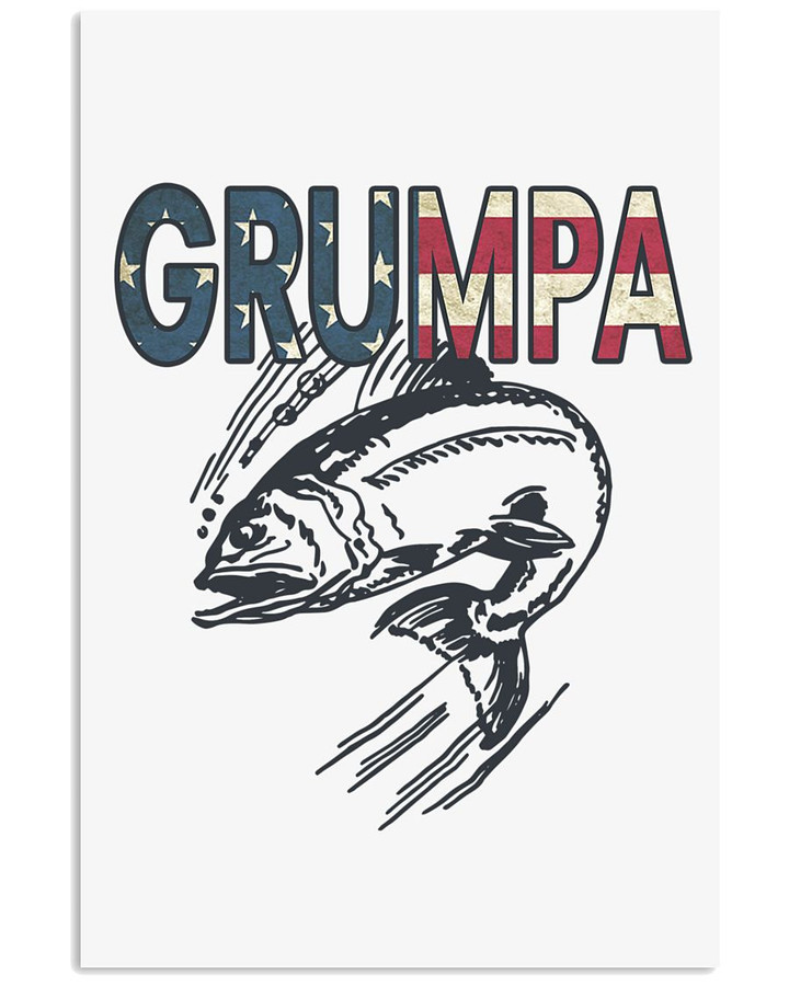 Grumpa Fishing Canvas Print | PB Canvas