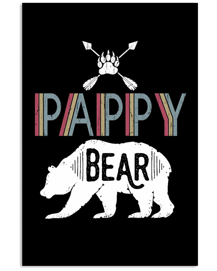 Pappy Bear Arrow Canvas Print | PB Canvas
