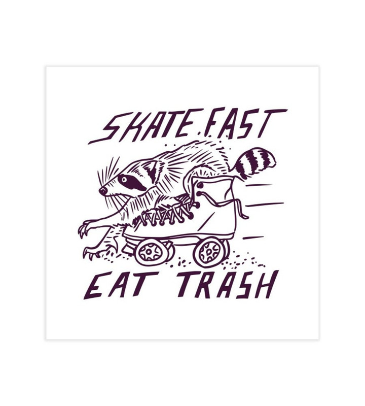 Skate Fast Eat Trash Canvas Print | PB Canvas