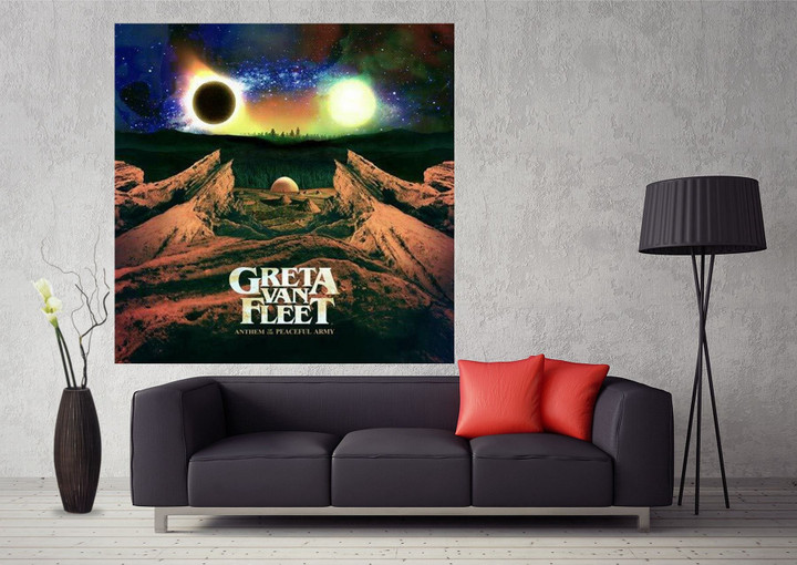 Greta Van Fleet Anthem Of The Peaceful Army Music Album Cover Art Canvas Canvas Print | PB Canvas