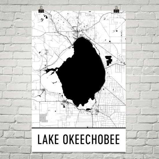 Lake Okeechobee Florida Lake Okeechobee Fl Lake Life Lake Signs Lake Art Okeechobee Lake Art Lake House Wall Art Canvas Canvas Print | PB Canvas