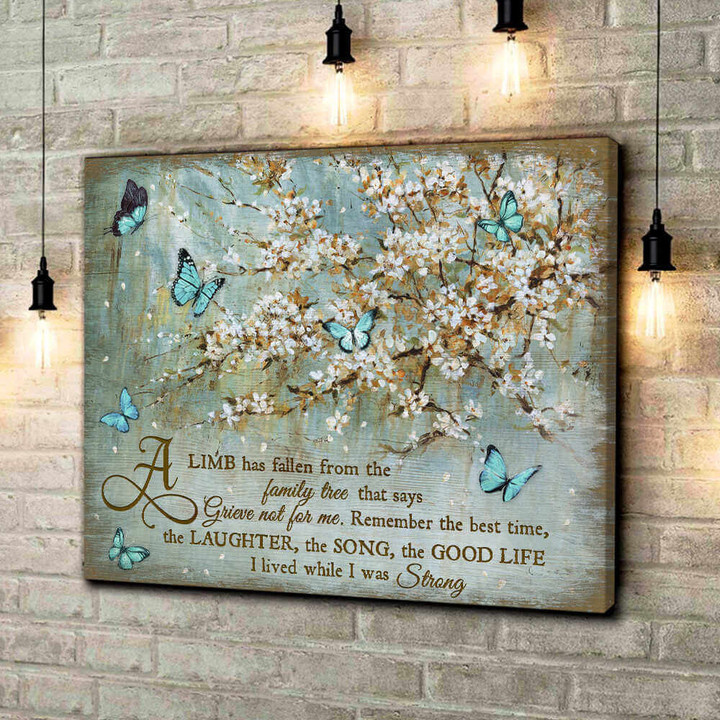 Butterfly A Limb Has Fallen From The Family Tree Canvas Wall Art Decor Dhg 1506 | PB Canvas