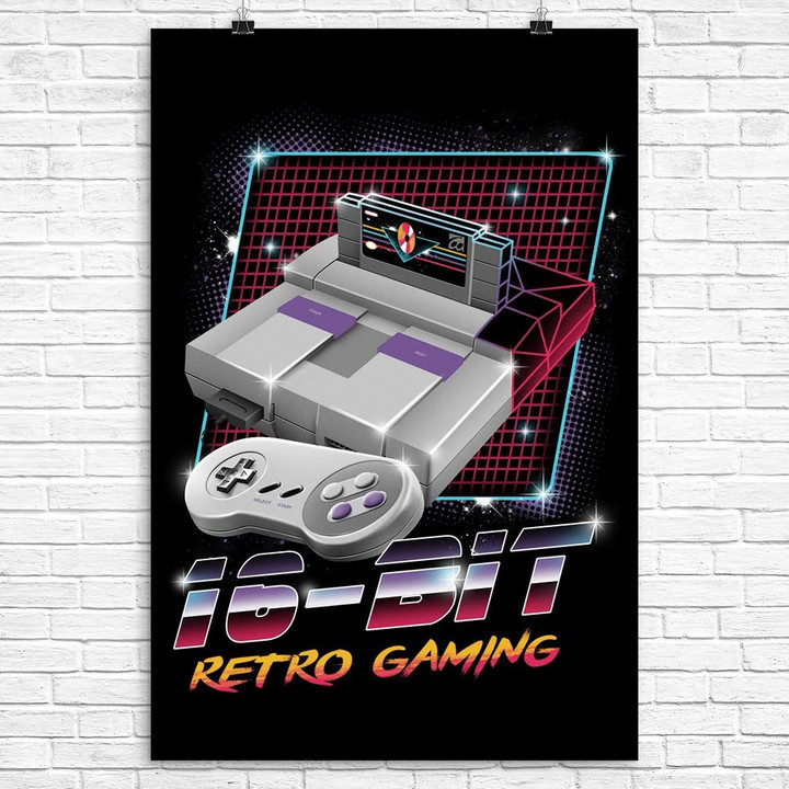 16 Bit Retro Gaming Canvas Canvas Print | PB Canvas