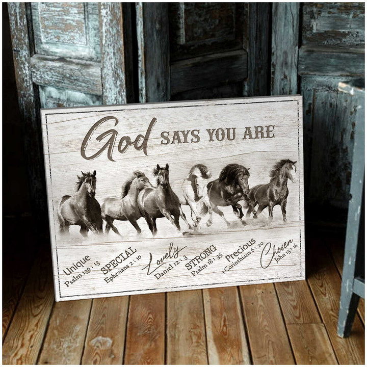 Horses God Says You Are Canvas Wall Art Decor Dhg 1914 | PB Canvas