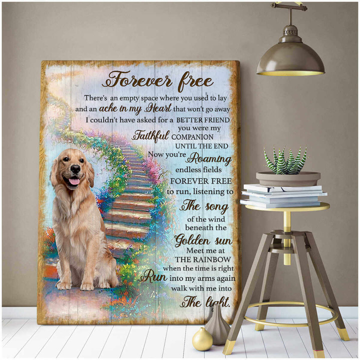 Top 10 Beautiful Dog Canvas Forever Free Dog Wall Art Decor Dhg 2161 | PB Canvas