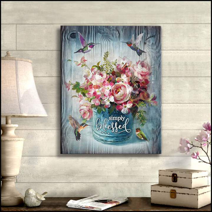 Canvas Hummingbird Simply Blessed Dhg 1585 | PB Canvas